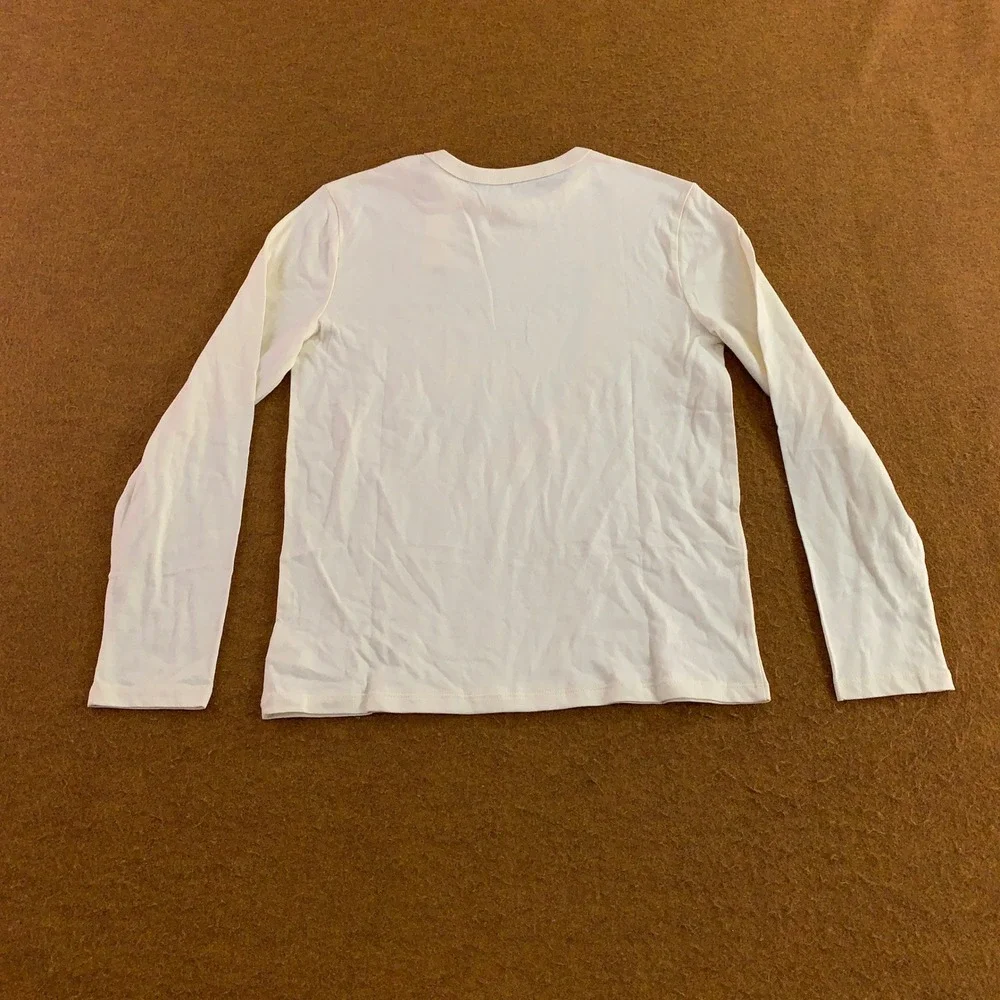 Gap Kids XL 12 Cream Après Ski Graphic Long Sleeve T-Shirt NWT